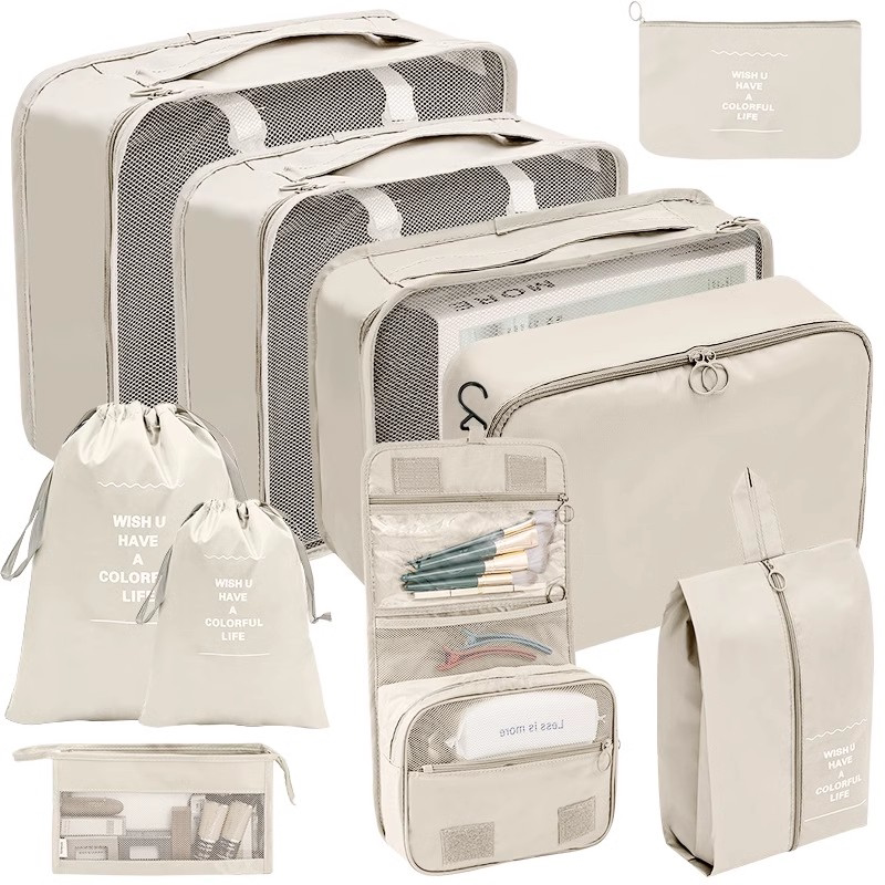 7/8/9/10 Pcs Set Travel Organi - Shoe Bag Dust reseña y precio
