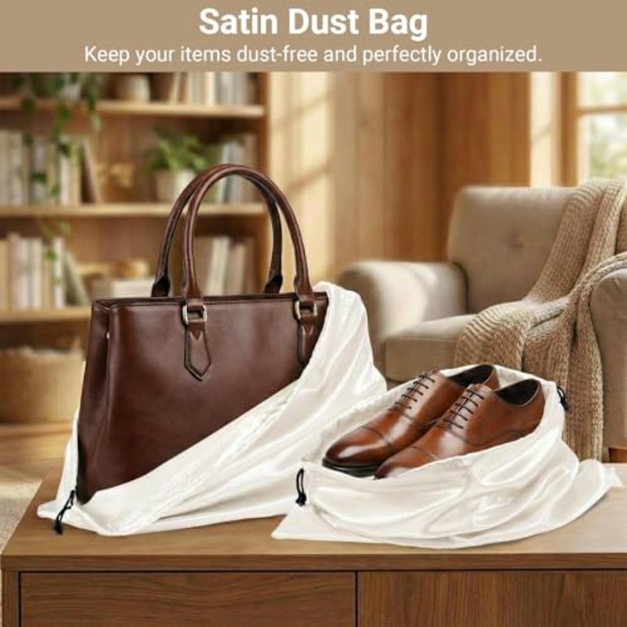 4 Pack Satin Dust Bag 15.7x19. - Shoe Bag Dust reseña y precio