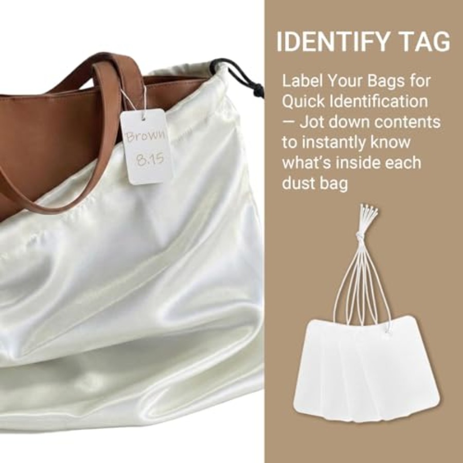 4 Pack Satin Dust Bag 15.7x19. - Shoe Bag Dust reseña y precio